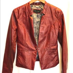 Black Rivet - Vegan Leather Blazer